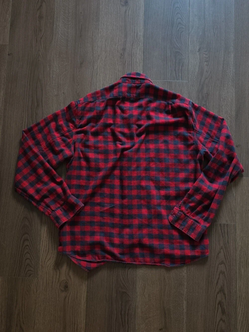 J.Crew - Slim-Fit Buffalo Check Flannel Shirt - Size XL - Red & Navy